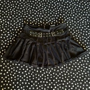 tripp nyc pleated spiked skirt